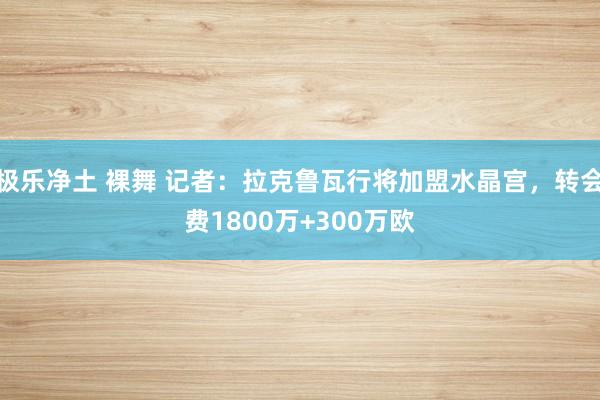 极乐净土 裸舞 记者：拉克鲁瓦行将加盟水晶宫，转会费1800万+300万欧